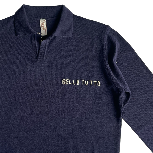 Unisex Merino Polo Sweater – “Bello Tutto”