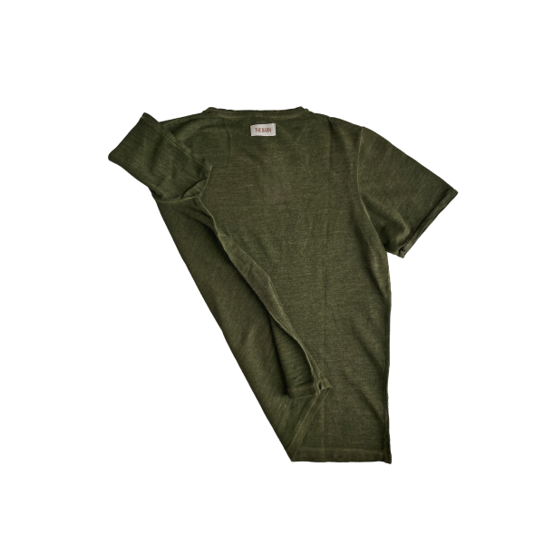 Unisex T-shirt. Naturally dyed in Deep Green