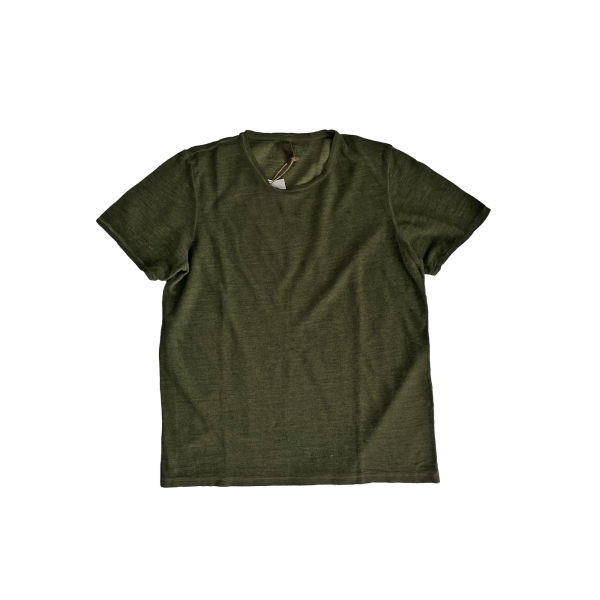 Unisex T-shirt. Naturally dyed in Deep Green